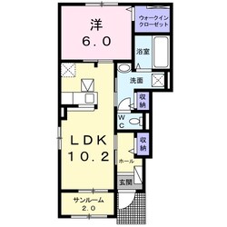 松本駅 徒歩32分 1階の物件間取画像